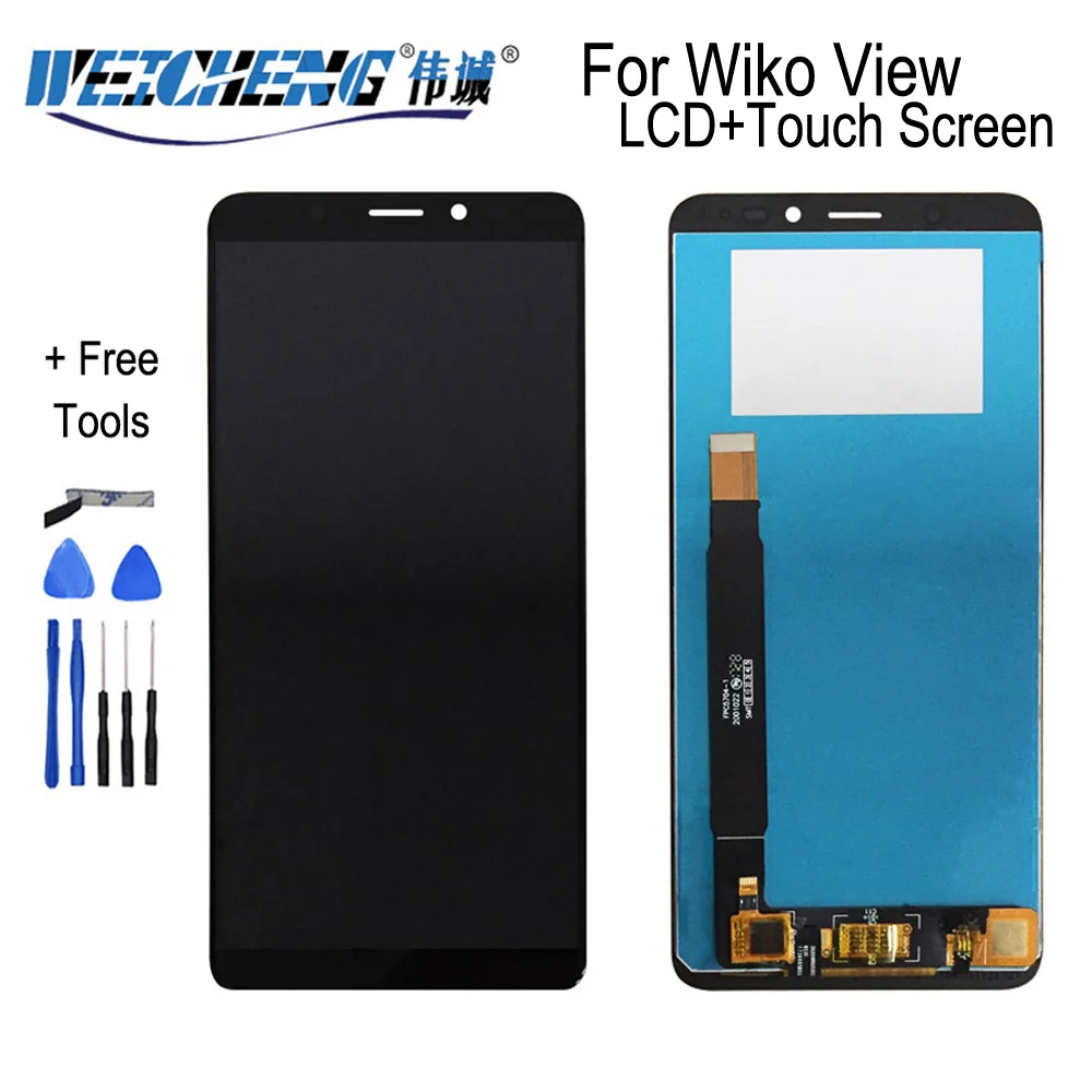 

WEICHENG For wiko view LCD Display and Touch Screen Assembly Repair Part Mobile Phone for Wiko View display + Tools And Adhesive