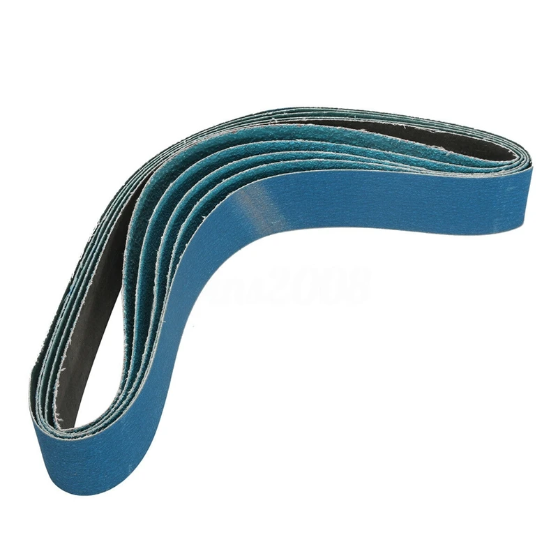 5Pcs 2x36 Inch Metal Grinding Zirconia Sanding Belts 40, 60, 80, 120 Grits