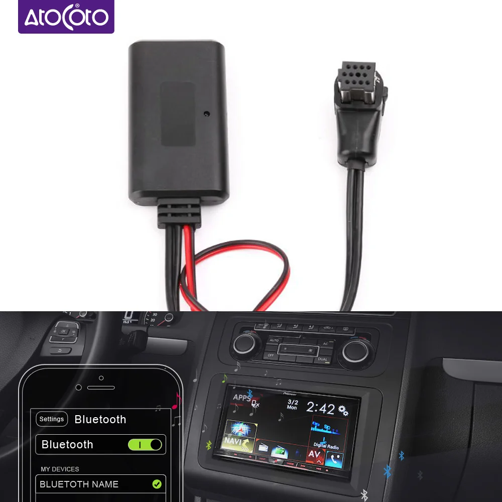 Автомобильный Bluetooth 5,0 Модуль 11 Pin IP-BUS кабель AUX адаптер для Pioneer DEH-P88RS аудио музыкальный ресивер