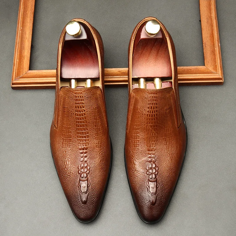 Genuine Leather Men Dress Shoes