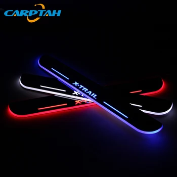 

Trim Pedal Car Exterior Parts LED Door Sill Scuff Plate Pathway Dynamic Streamer light For Nissan X-trail T32 2013 - 2018 2019