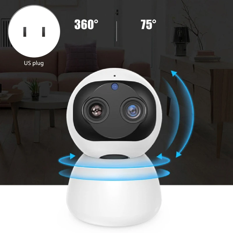 

IP Camera Binocular Camera ligent 1080P HD Indoor Smart Home Camera Remote Monitoring Home HD Night Vision Monitoring Anti-theft