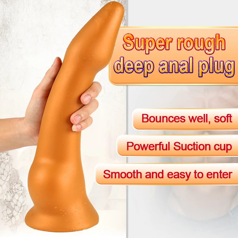 Long Anal Plug Dildo Sex Toys For Woman Men Prostate Massage Suction Cup Butt Plug Anus Expander Adult Toys Big Anus Dilator 18+ - Anal Plug