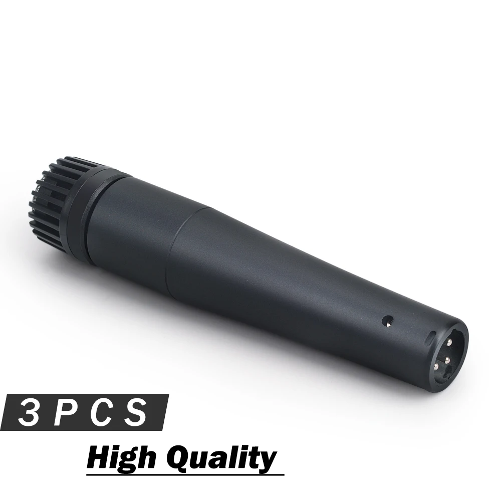 3PCS High Quality Dynamic Microphone 57LC !! Handheld Karaoke Wired Mic