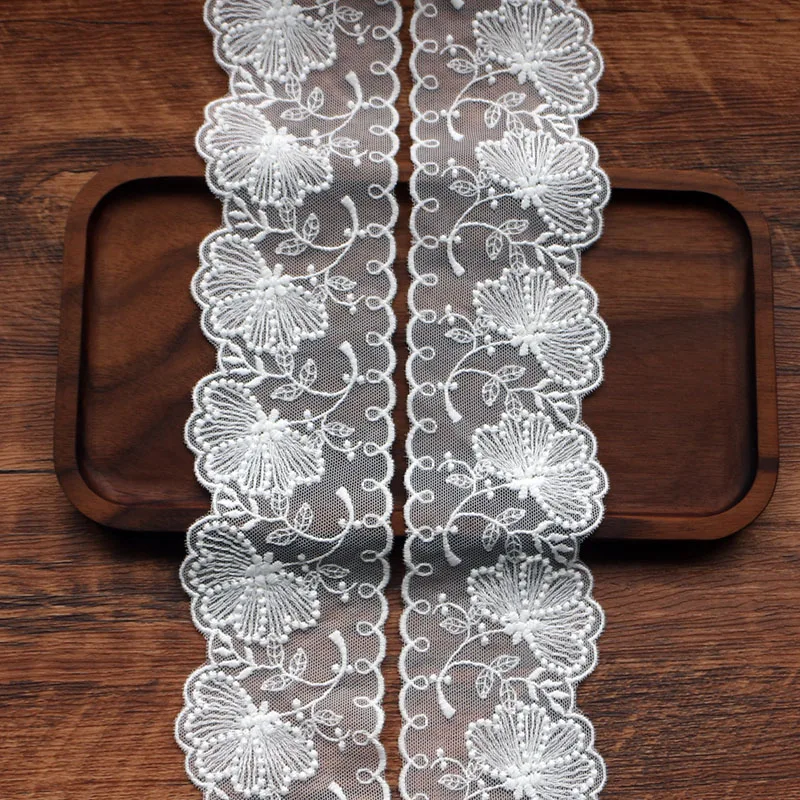 1 ярд мягкая хлопковая сетчатая марля кружевной шнур для невесты кружевная