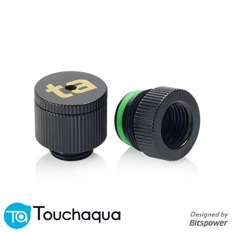 Bitspower Touchaqua универсальное использование G1/" водяного охлаждения крепления для дренажа клапан черный, серебристый