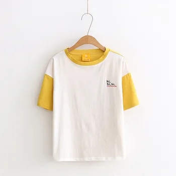 

2018 Printed Female T-Shirt Short Sleeve Women Tops Loose Summer T Shirt