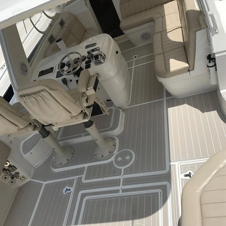 700x1900x6mm EVA Foam Luxury Decking Sheet Anti-Skid Boat Deck Self-Adhesive Yacht Flooring Pad Anti-fatigue Mat Diamond Shapes 6