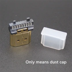 HDMI dust cap for HDMI cable, transparent protective cover, male, anti-oxidation, free shipping, 100pc