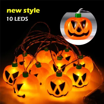 

LED String Light Pumpkin Lanterns Battery Christmas Halloween Funny Terrify Ghost Garden Home Party Holiday Decoration