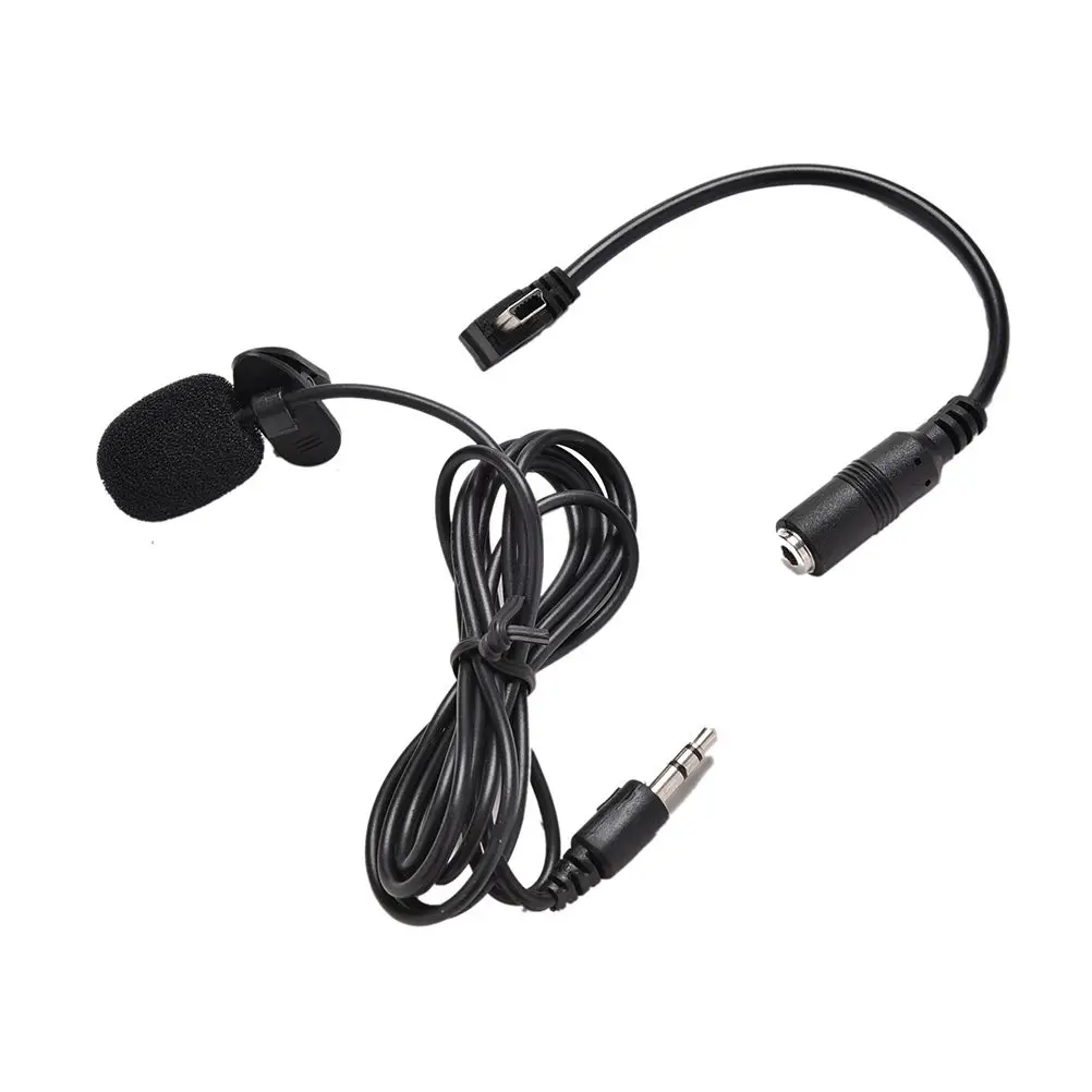 미니 USB 오디오 어댑터가있는 새로운 3.5mm 액티브 클립 마이크 Gopro Hero 3 용 마이크 케이블 3 + 4 액션 카메라 액세서리 키트