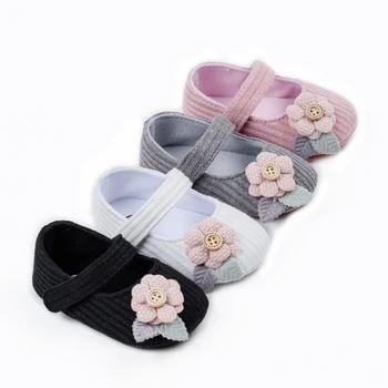 

Infant Baby Girl Lovely Shoes Breathable Flower Design Anti-Slip Casual Sneakers Toddler Soft Soled Walking Shoes