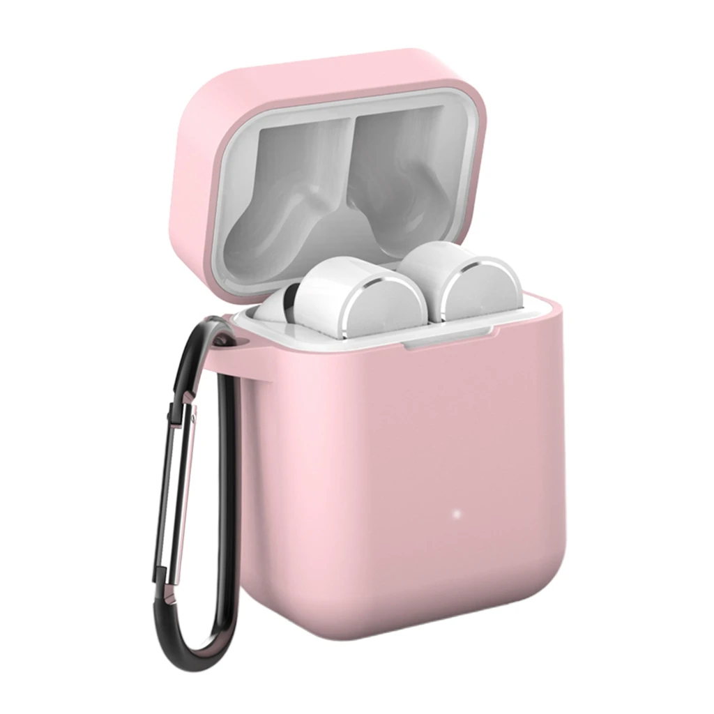 Silicone Case With Buckle For Redmi Mi AirDots Air dots Protective Case Cover Wireless Bluetooth Cases Soft TPU Shell Case