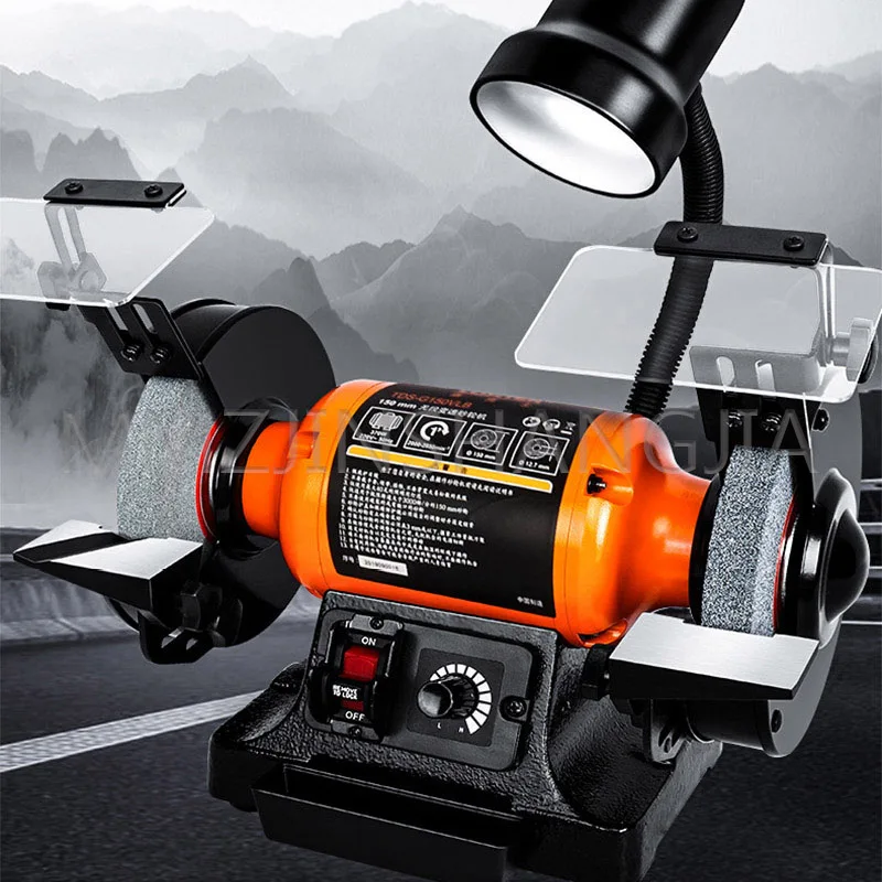 

Speed Regulation Grinder Multifunction Home Sharpener Industrial Grade Vertical Polisher Alternating Current Rust Removal