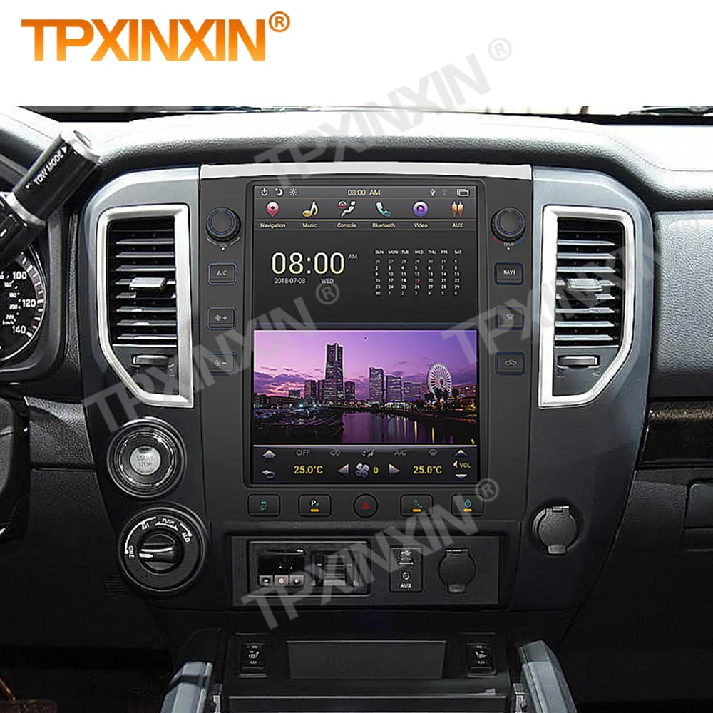 128G Wireless Carplay 2 Din Car Android 10 Stereo Receiver For Nissan Titan Pickup Radio WiFi Head Unit Player Navigation Screen