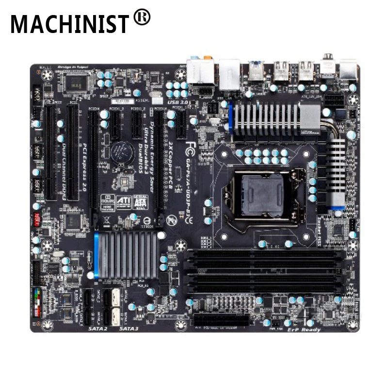 

For Gigabyte GA-P67A-UD3P-B3 Desktop motherboard MB Intel P67 LGA 1155 ATX DDR3 SATA3.0 100% fully Tested Free shipping