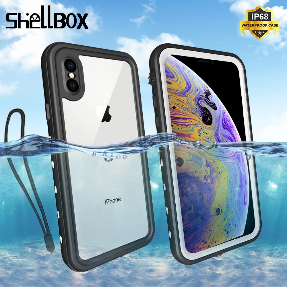 SHELLBOX оригинальный водонепроницаемый чехол для iPhone X XS Подводное покрытие Пакет