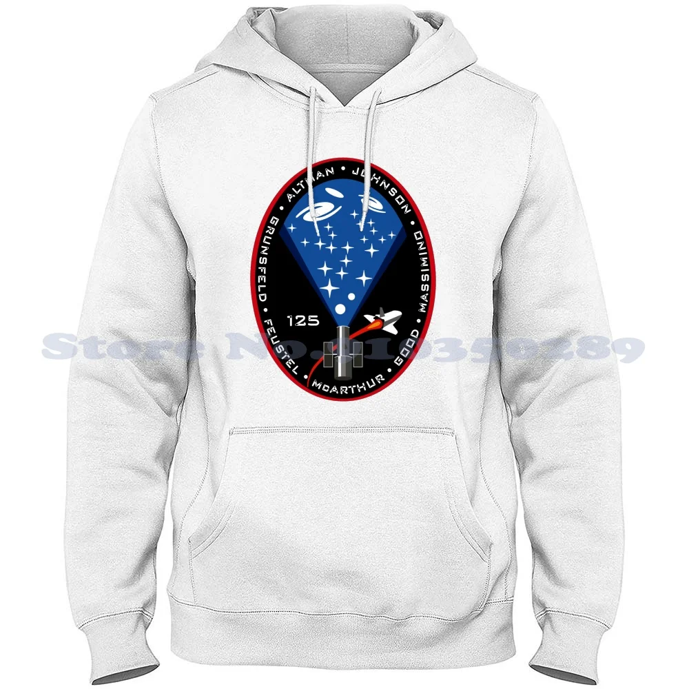 Sts-125 Mission Logo Felpe Con Cappuccio Felpa Per Uomo Donna Shuttle Atlantis Sts Space Spaceshuttle Patch Usa National Aeronautica
