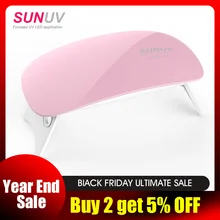 SUNUV SUNmini2 UV LED Lamp Mini Portable Nail Dryer With USB Cable Gel Polish Gift Home Travel Use