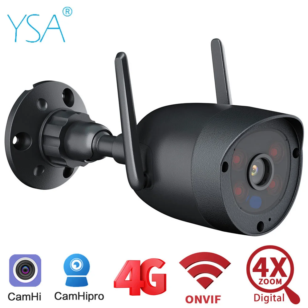 4G SIM Card IP Camera 1080P Wireless WIFI Security CCTV Mini Outdoor Bullet Home Video Surveillance Cam CamHi APP Two Way Audio |