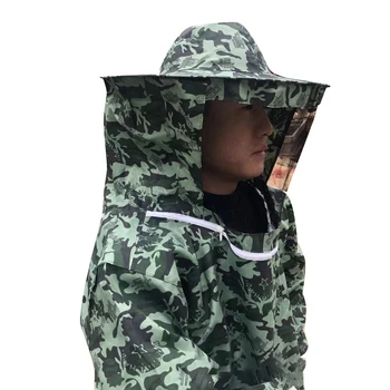 

Anti Bee Unisex Home Supplies Upper Body Professional Beekeeping Clothing Costume Farm With Hood Camouflage Protective Suit Veil