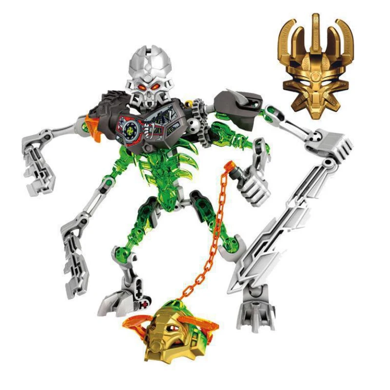 BionicleMask свет детский череп Шинковщик Bionicle строительные блоки игрушки совместимы с 70792 игрушки для детей