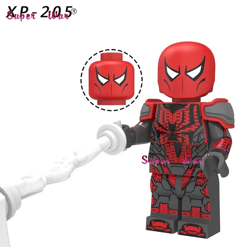 XP205 50 шт. Marvel фильм Человек-паук Веном вдали от дома Mysterio Мария Хилл Лиз гидро человек паук строительный блок для детей игрушки - Цвет: XP205