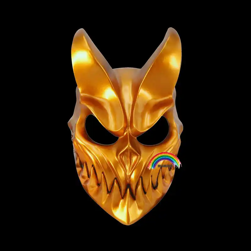 beige Maschera di Halloween Slaughter To Prevail Alex Terrible Masks Prop Maschera Cosplay Halloween Party Deathcore Darkness Mask per costume Party Cosplay Masquerade