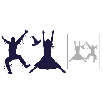 

2020 New Halloween DIY Metal Cutting Dies Witch and Wizard Pattern Die Cut Scrapbooking For Craft Card Paper Making no Stamp Set