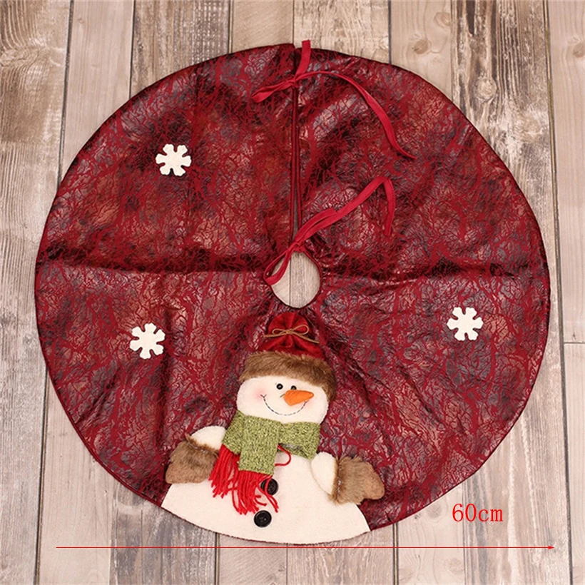 SDZS109 Snowman Коврик для пола с изображением рождественской елки, юбки с изображением рождественской елки, украшения Санта-Клауса, оленя, натальной елки - Цвет: SDZS109 Snowman