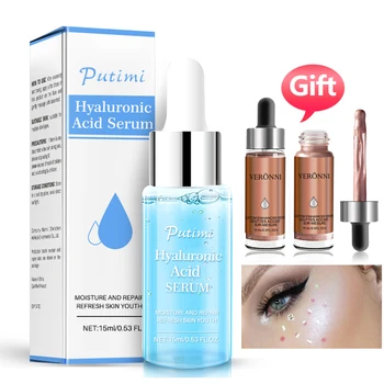 

15ml Hyaluronic Acid Shrink Pore Face Serum Moisturizing Whitening Essence Face Cream Anti-Aging Dry Skin Care Hydrate Day Cream