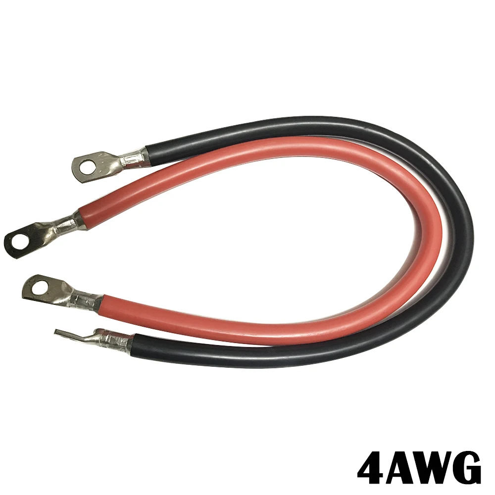 Car Inverter Wire Car Battery Extension Cable 4AWG Power Cord Connection Cable High Power Wire Sili
