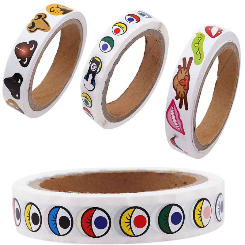 

DIY Stickers Kids Cartoon Animal Eye Nose Mouth Educational Toys for Children Office Sticker on Laptop Birthday Decoration Gifts