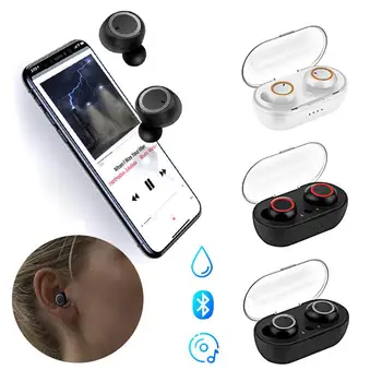 

SQ-W1 TWS Stylish Stereo Sound Headset Wireless Twins Earbuds Earphones Bluetooth 5.0 In-Ear Earphone