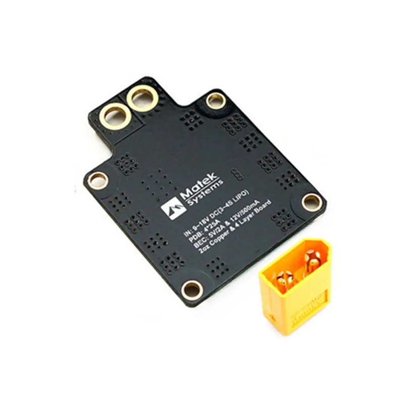 Matek XT60 PDB мини концентратор питания распределительная плата с BEC 5 в 12 В для FPV