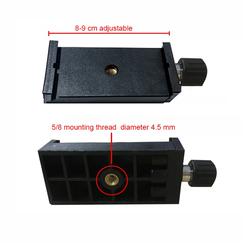 Infrared Level 360 degree Rotate Base with Universal   Adapter Clip 1/4 inch Mounting Thread Fine-turning Base   Tripod Bracket