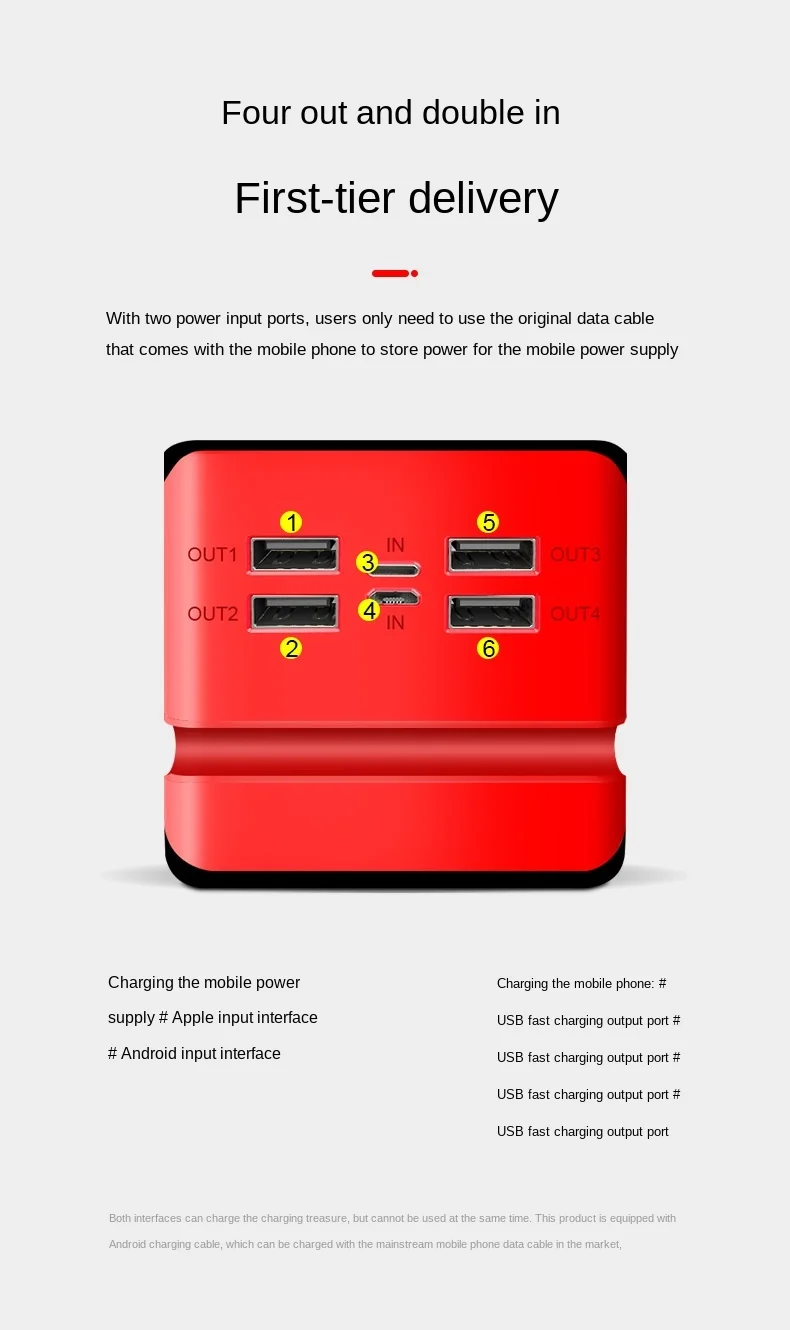 100000mAh power bank suitable for iPhone Xiaomi