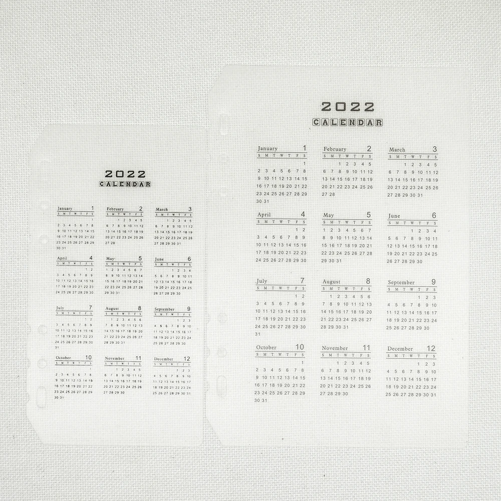 Spiral Notebook A5/A6/A7 PVC Storage Bag Receive Card Zipper Pocket Loose Leaf Diary Coil Ring Binder Filler Calendar