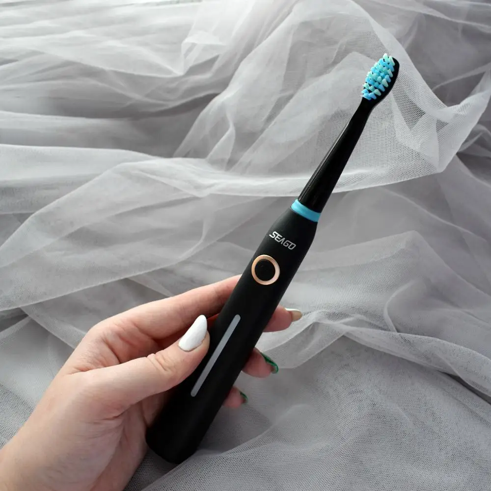SEAGO Lovers Rechargeable Electric Toothbrush Sonic Tooth Brush Travel Box Portable Folding Cup Ultrasonic Replace Brush Heads SEAGO Lovers Rechargeable Electric Toothbrush Sonic Tooth Brush Travel Box Portable Folding Cup Ultrasonic Replace Brush Heads