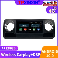 Radio con GPS para coche, reproductor Multimedia con Android 10, 128GB, CarPlay, vídeo, estéreo, para Benz Sprinter/Spinway 2019   2021