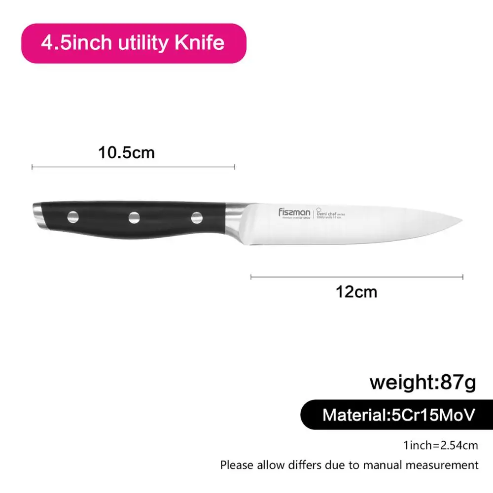 FISSMAN Demi шеф-повара серии немецкие Стальные Кухонные ножи Утилита шеф-повара Santoku нож для сыра - Цвет: Model 2371