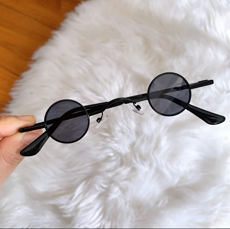 New Round Tiny Sunglasses Women Retro Metal Small Frames Sun Glasses PC High Quality Mini Ocean Lens Eyewear UV400 ray ban sunglasses women