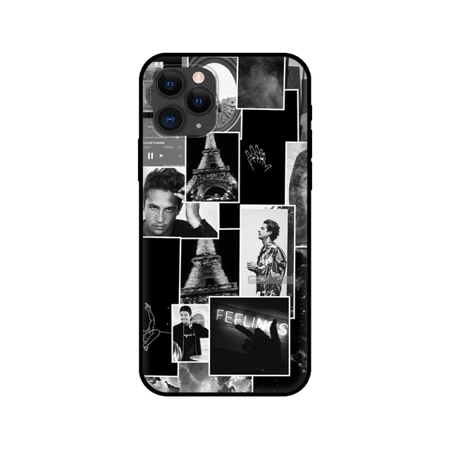 Black tpu case for iphone 5 5s se 2020 6 6s 7 8 plus x 10 XR XS 11 12 mini pro MAX back cover nekfeu rapper 72847