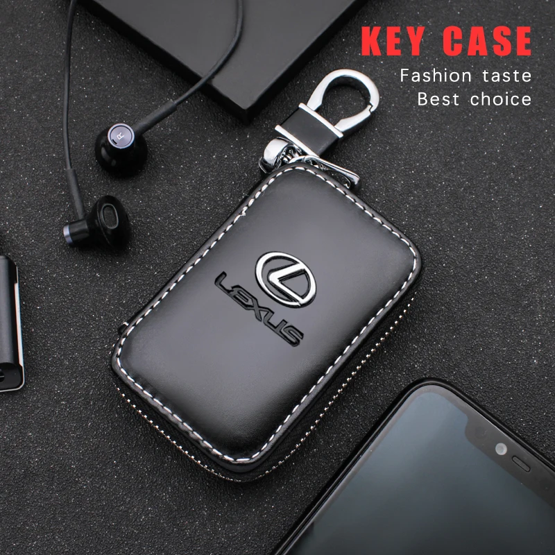 Leather Car Key Case Bag for Lexus RX300 IS 250 300 GX 400 460 UX 200 NX LX GS LS LC RC GC RX NXES Auto Interior Accessories | Автомобили