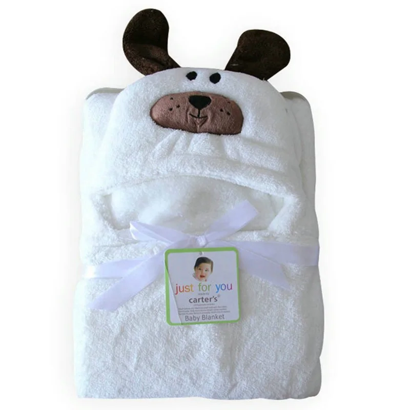MOTOHOOD зимнее одеяло с мультяшной пандой; хлопковое детское одеяло; постельные принадлежности для новорожденных; реквизит для фотосессии; теплое Флисовое одеяло для пеленания - Цвет: white