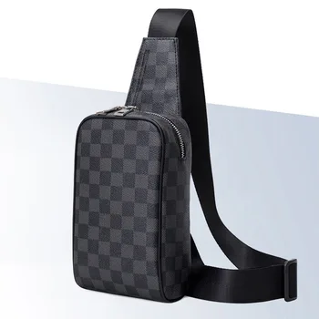 

2020 European and American luxury men's and women's general use printed chest bag oblique cross bag leisure cross bag