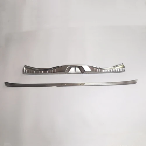 2 pcs Автомобильная задняя дверь багажника из нержавеющей стали, Накладка на порог, защитный чехол, Накладка для Toyota Alphard AH30 - Цвет: 2 pcs