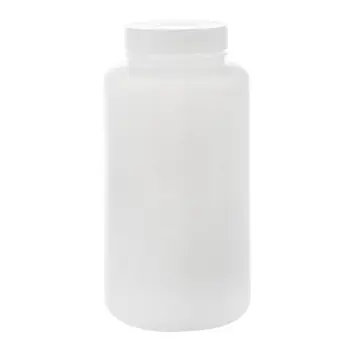 

1000ML Clear White Lab Double Cap Leakproof Plastic Widemouth Bottle