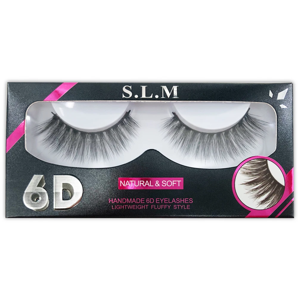 

1 Pair Luxury 6D False Lashes Fluffy Strip Eyelashes Long Natural Party magnetic eyelashes natural hair false lashes mink