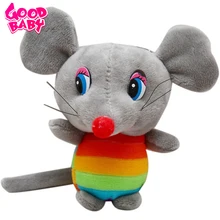 חמוד קשת עכבר בפלאש Keychain ממולא בעלי החיים קטן תליון בובות קטיפה צעצועי ילדה מתנה יפה תינוקות תינוק רך צעצועים ילד(China)